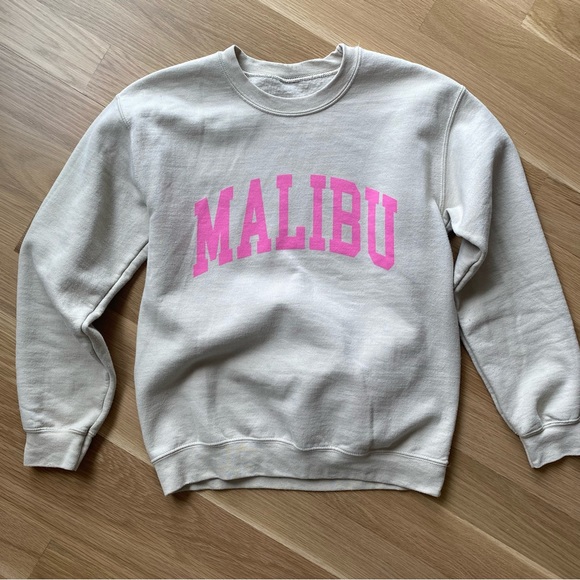 Taupe Graphic Sweatshirt - Picture 1 of 7